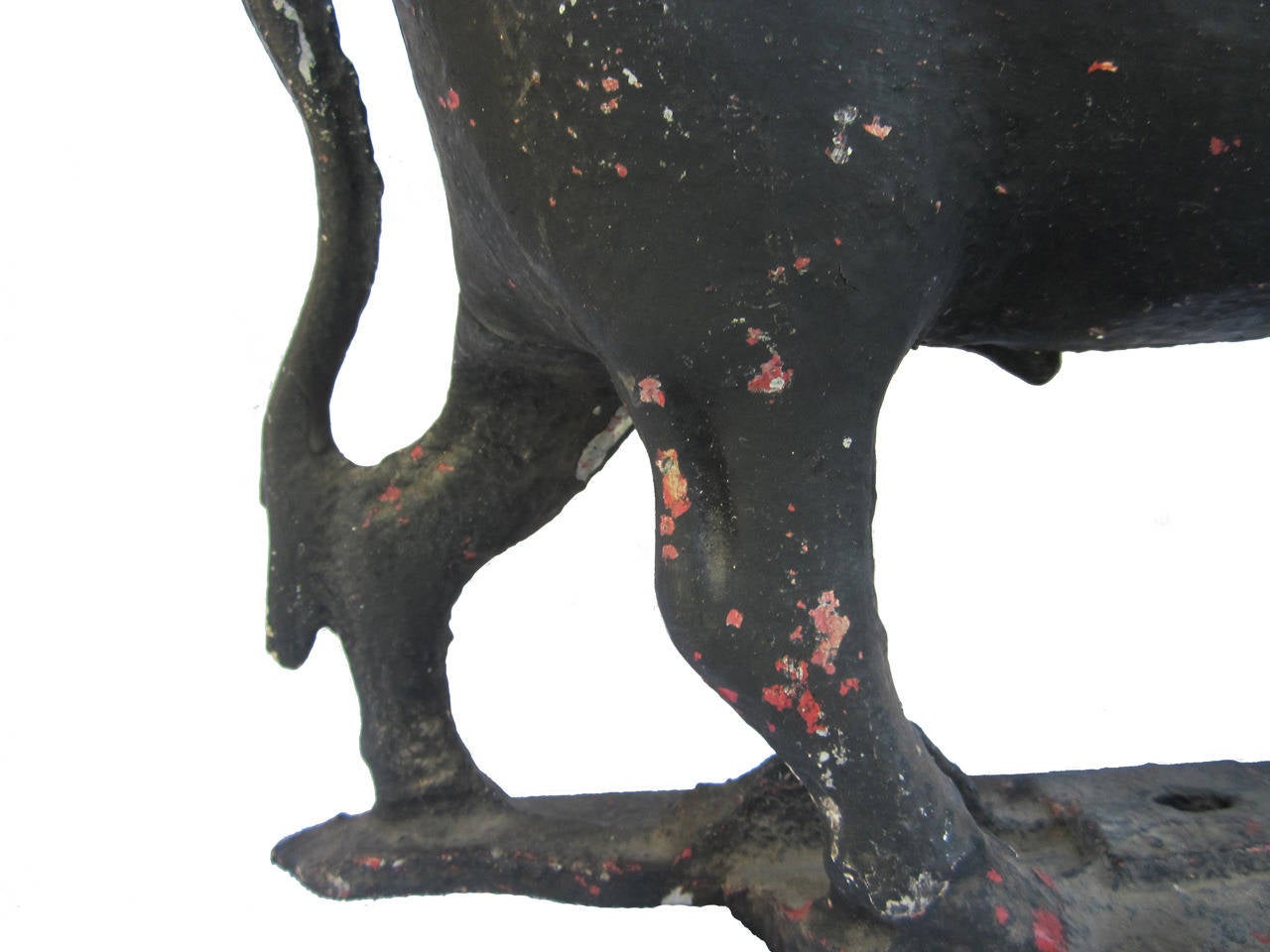 Cast Iron Bull Windmill Weight, circa 1900  In Excellent Condition In Los Angeles, CA