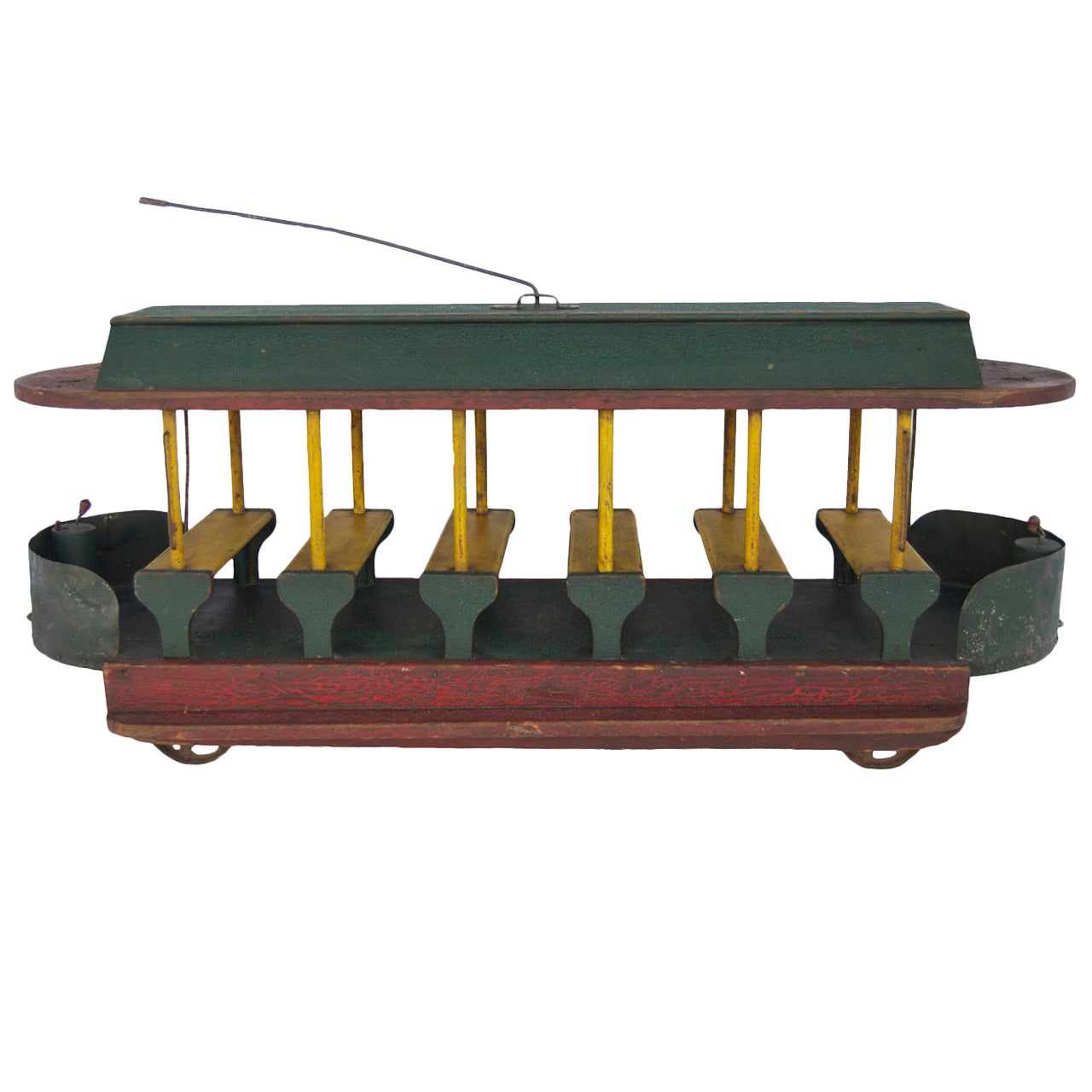 Wood Trolley, circa 1920 For Sale