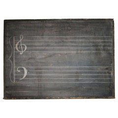 Antique Music Theory Chalkboard