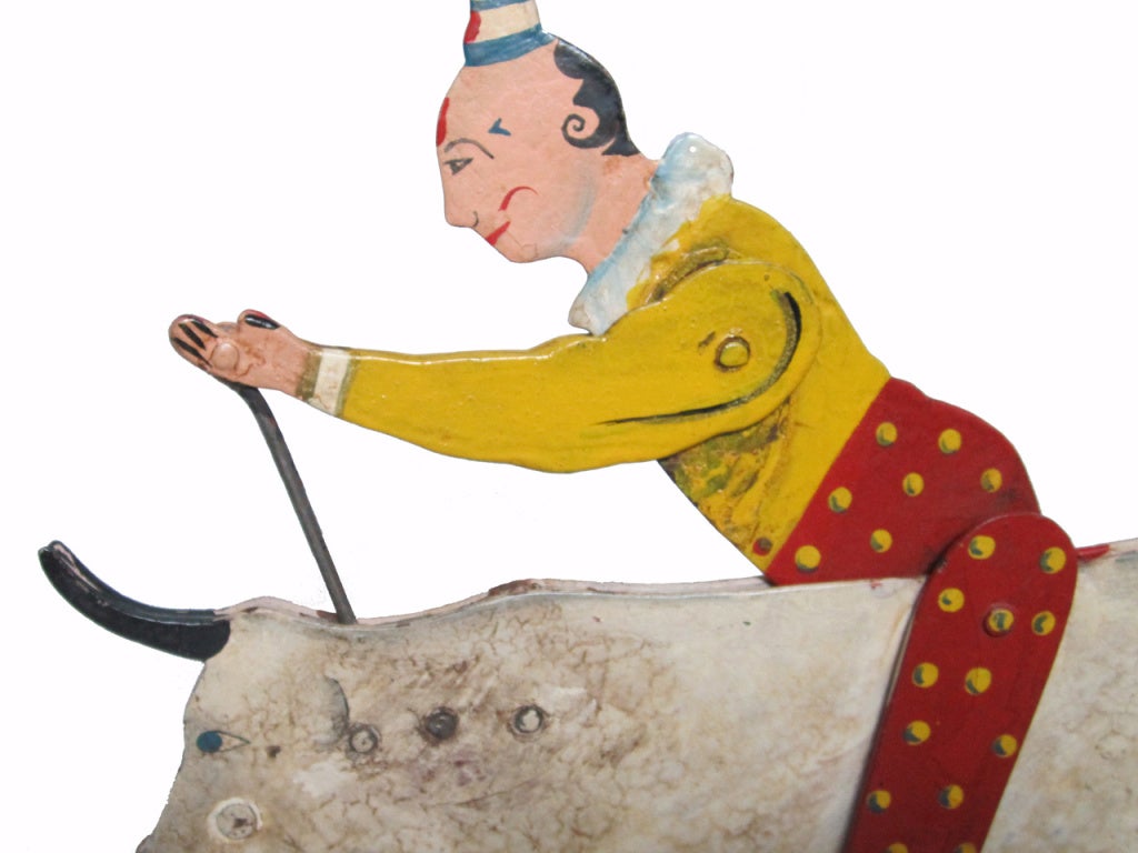 American Clown Pull Toy