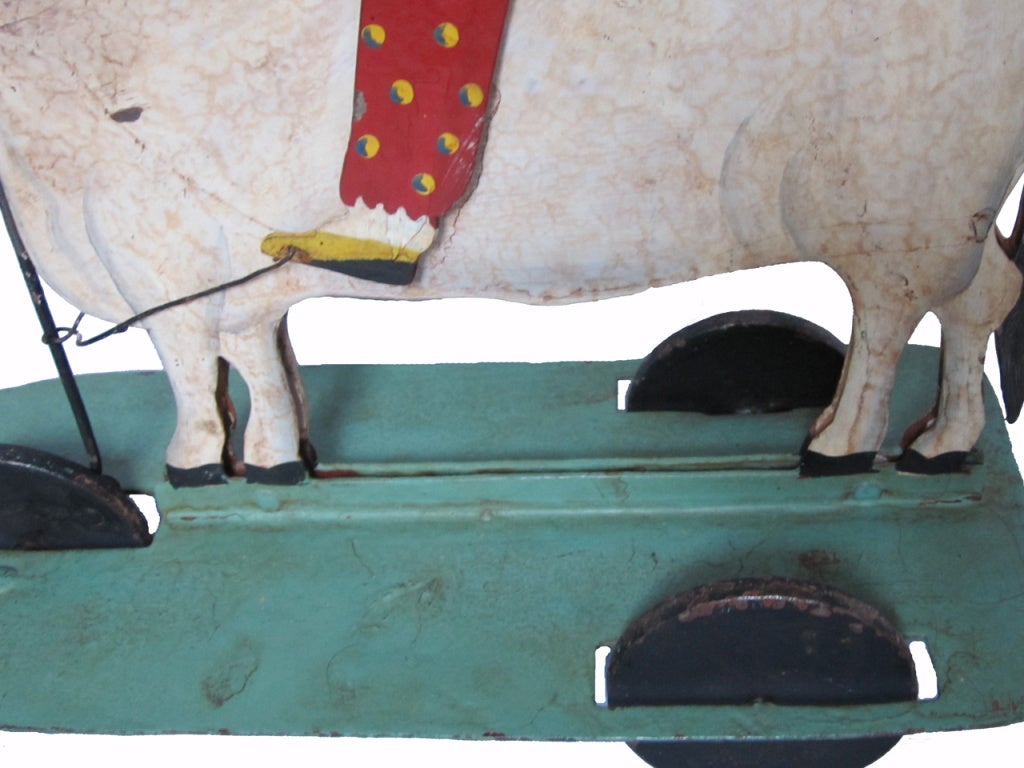Mid-20th Century Clown Pull Toy