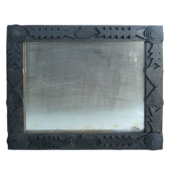 Antique Rustic Mirror With Hearts & Ducks