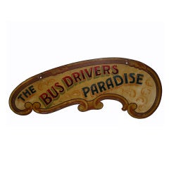 Antique Traveling Circus Sign