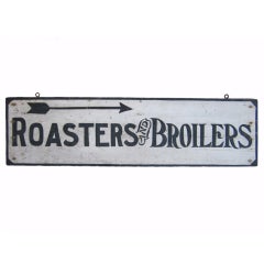 Used Roasters & Broilers Sign