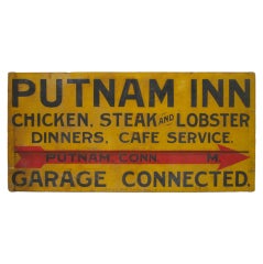 Vintage Putnam Inn Sign