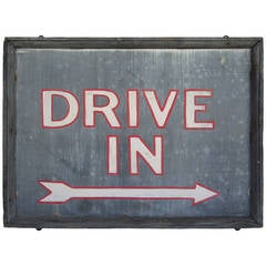 Drive in Sign, circa 1930