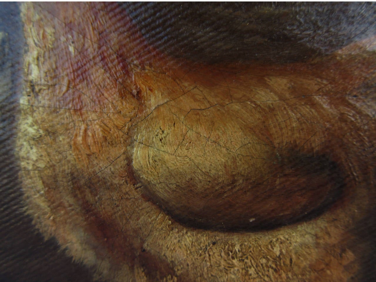 Late 19th Century Roosters Oil on Canvas