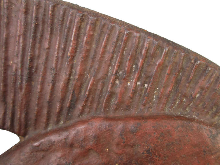 Folk Art Cast Iron Bootscraper