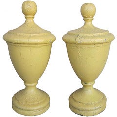 Pair 19th Century Urn Finials