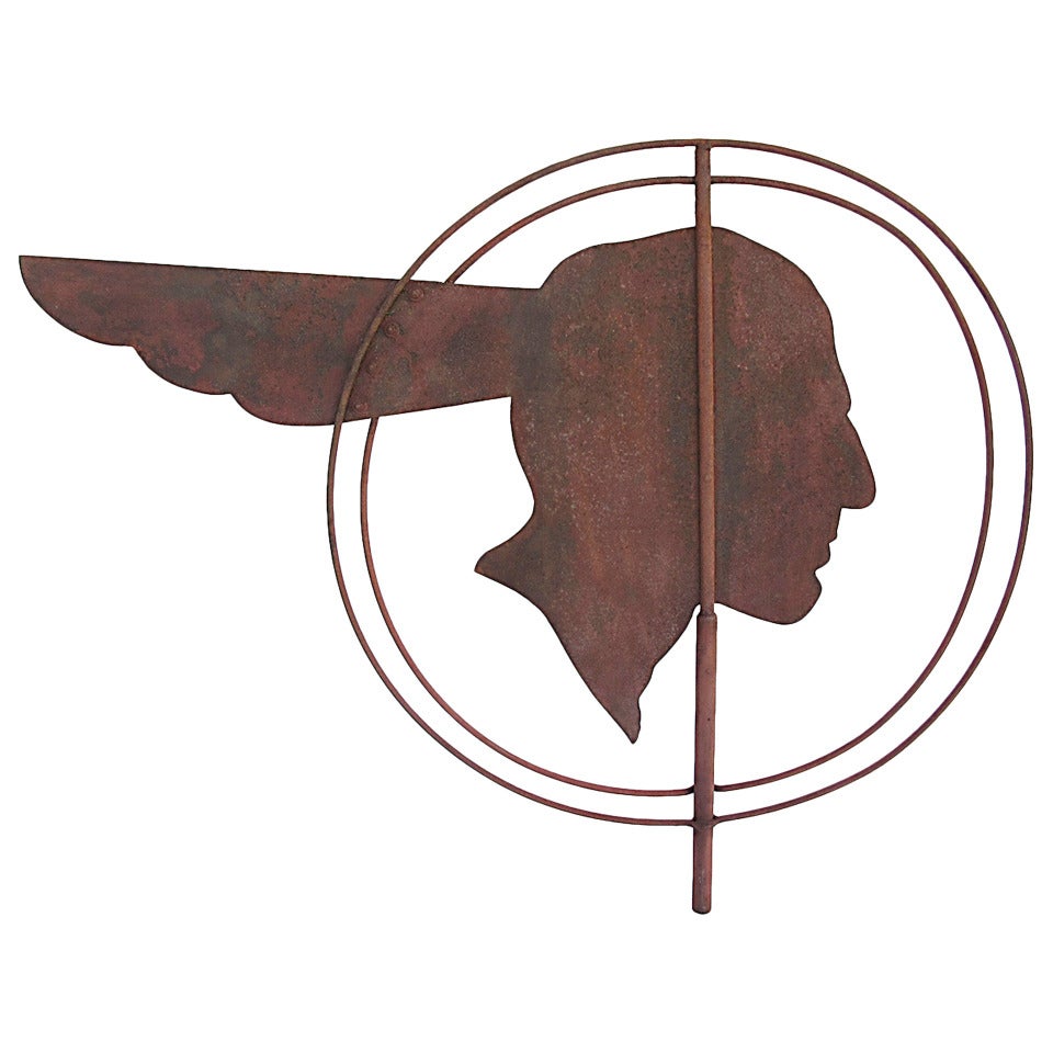 Circa 1930 Pontiac Indian Weathervane