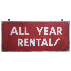 "All Year Rentals" Sign