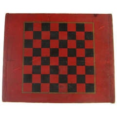 Circa 1900 Game Board With Bread Board Ends