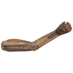 Circa 1900 Wood Arm Sculpture