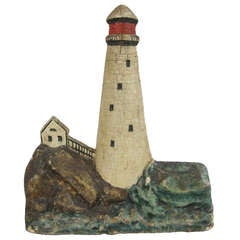 Circa 1930 Lighthouse Doorstop