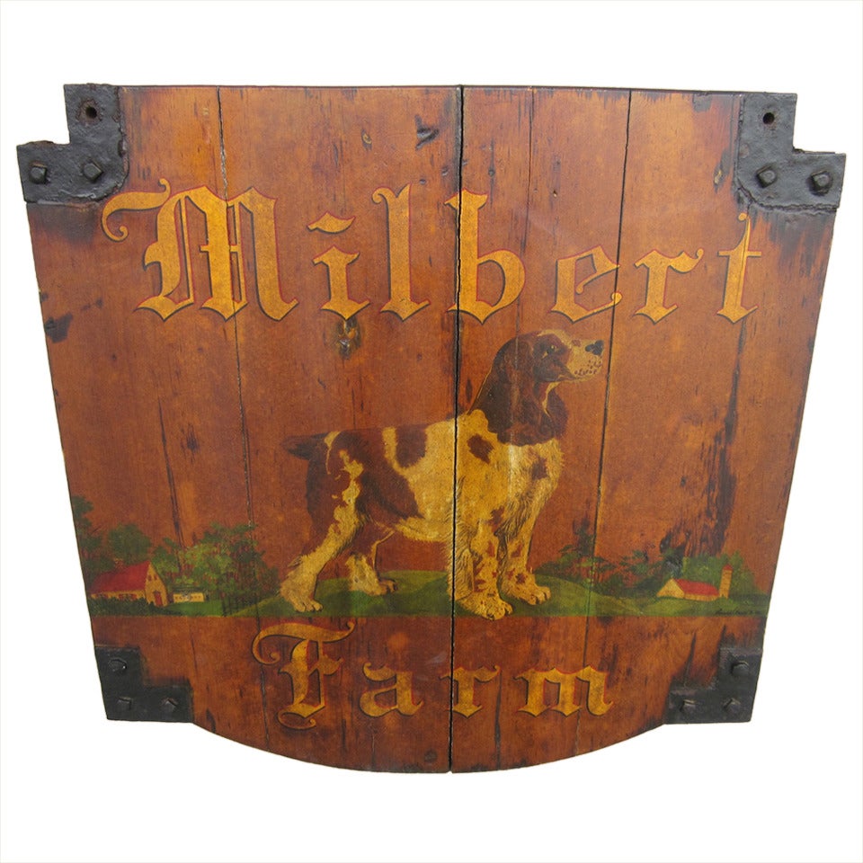 Milbert Farm Kennel Sign For Sale