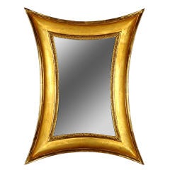 Antique Swedish Concave Sided Mirror