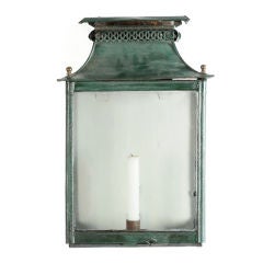 Antique Painted Wall Lantern