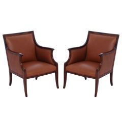 Pair of Frits Henningsen Arm Chairs