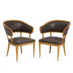 Pair of Carl Malmstem armchairs