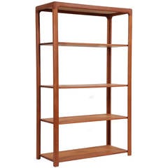 Vintage Danish Teak Open Bookcase