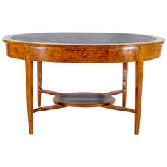 Antique Good Swedish Karl Johan Center Table