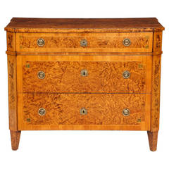 Good Swedish Late Gustavian Alder Root Commode