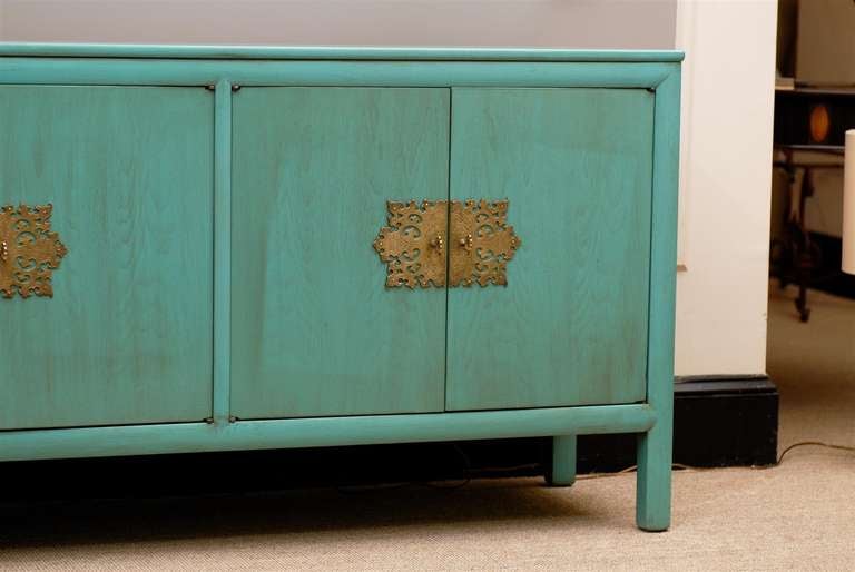 Rare Ray Sabota Buffet/Chest/Credenza in Turquoise 1
