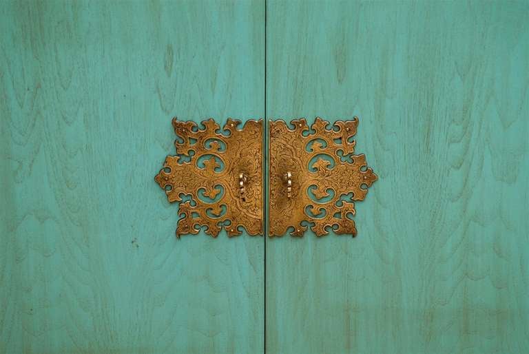 American Rare Ray Sabota Buffet/Chest/Credenza in Turquoise
