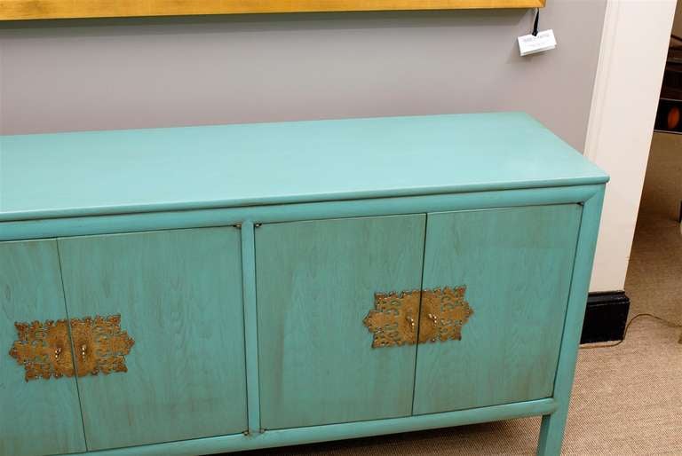 Rare Ray Sabota Buffet/Chest/Credenza in Turquoise 2