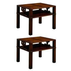 Fabulous Pair of Heritage Henredon End Table/ Night Stands in Flame Mahogony 6