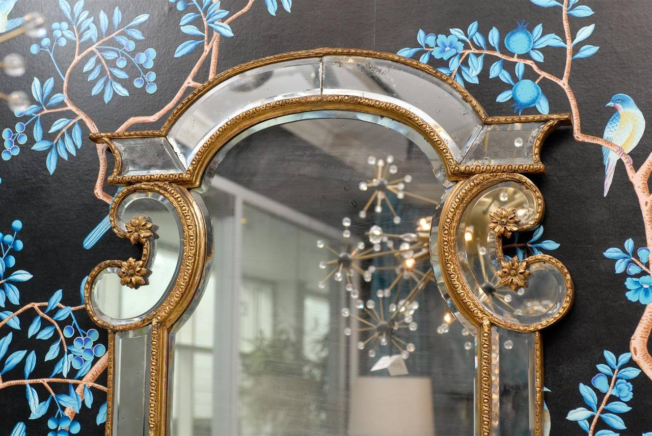 Mid-19th Century 19th Century Regence Style Giltwood Mirror