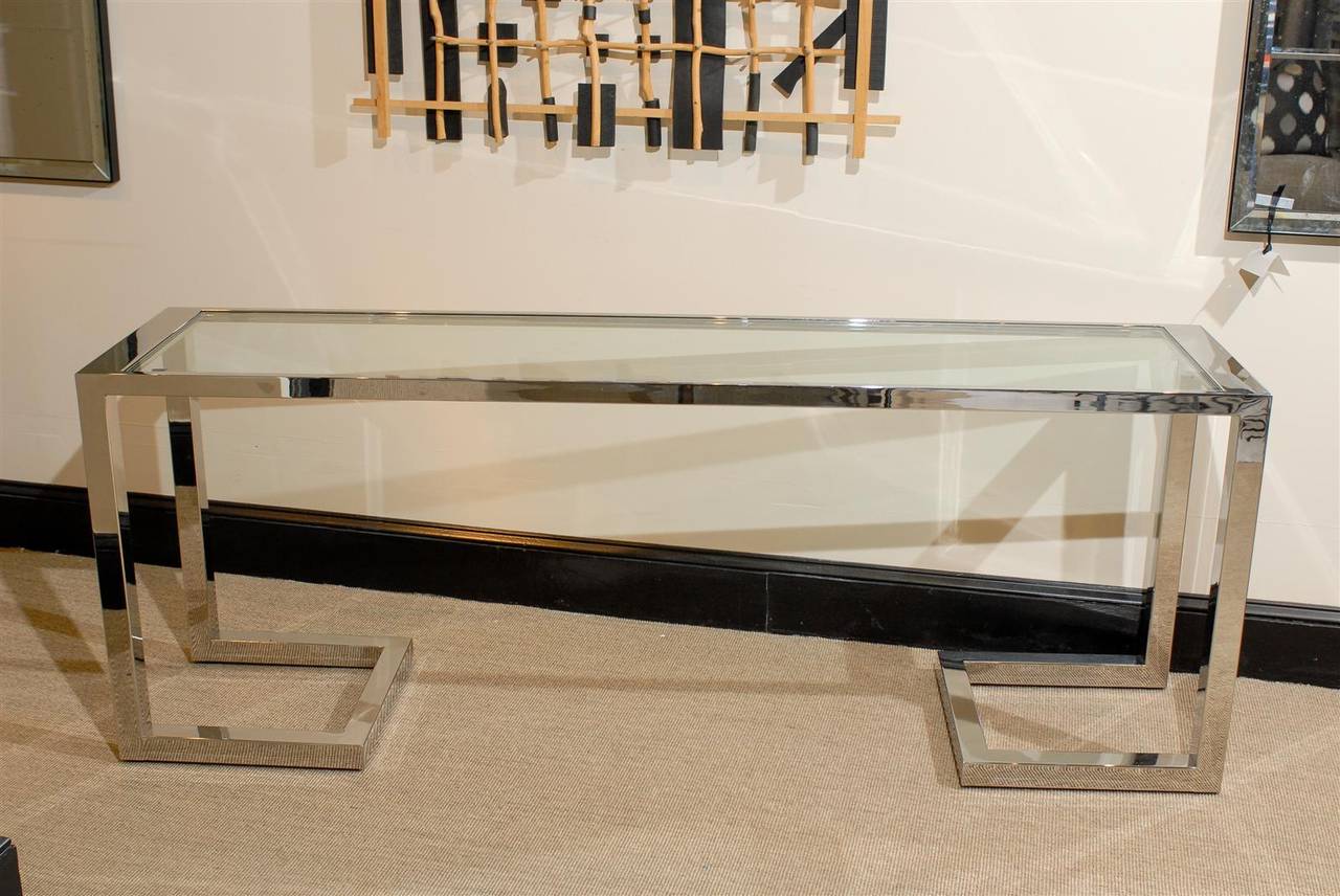 Chrome and Class Console Table 1