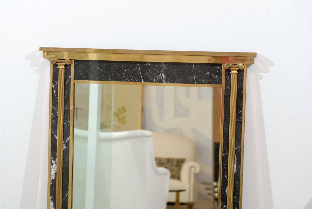 Black Marble and Brass Mirror 2