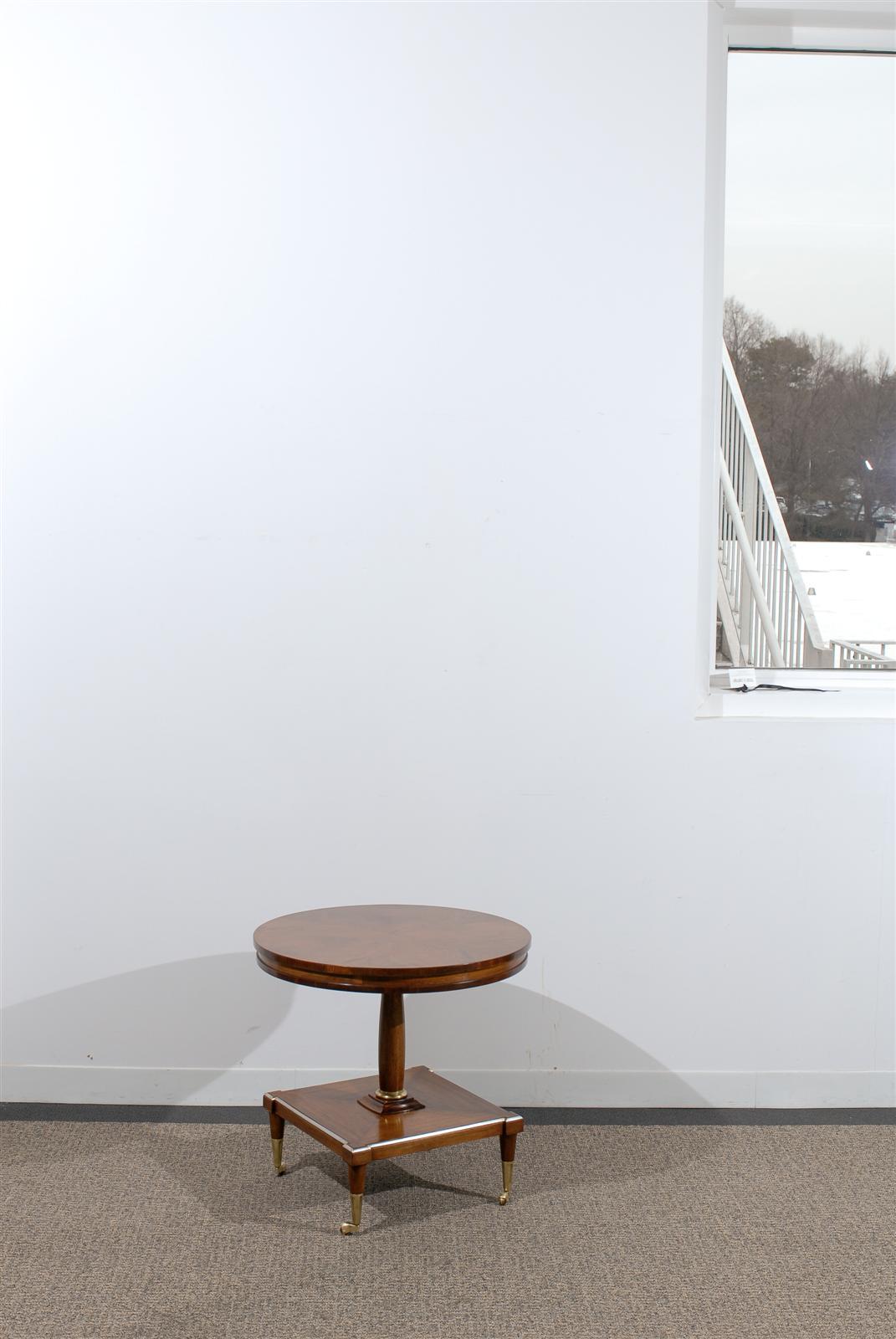 Mid-Century Modern Vintage Pedestal Table by Drexel