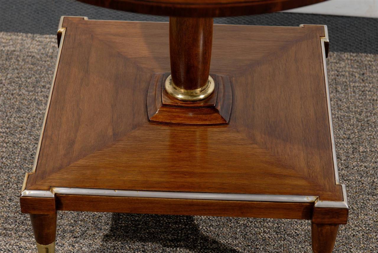 Vintage Pedestal Table by Drexel In Excellent Condition In Atlanta, GA