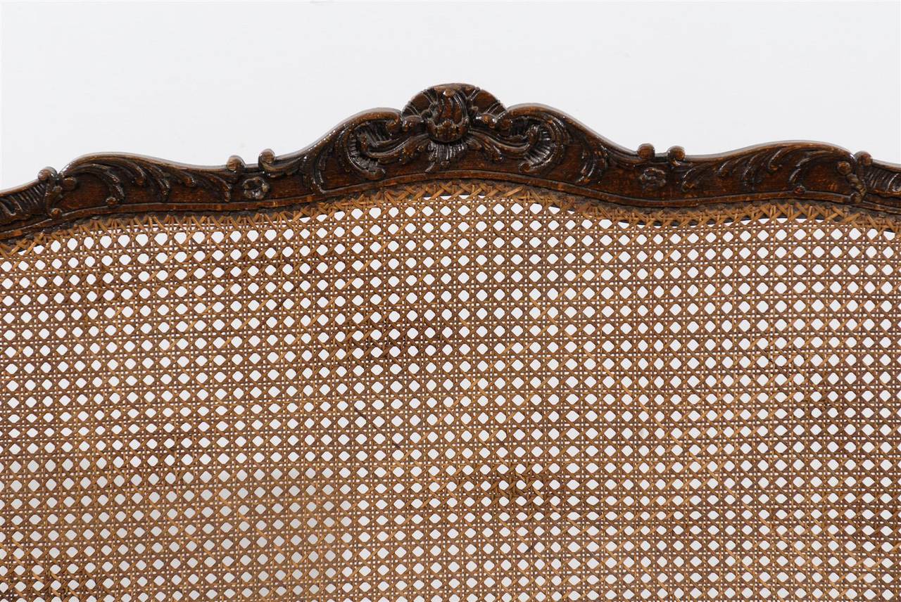 19th Century Caned Louis XV Style Canapé 1