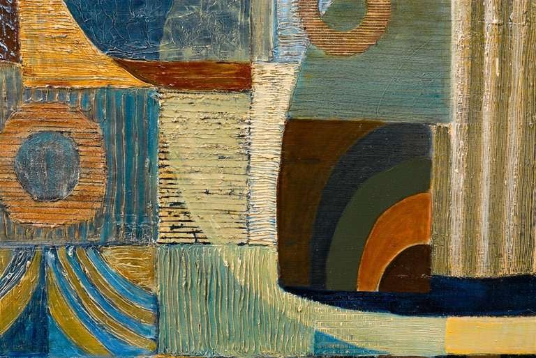 Contemporary Textured Oil Painting on Board 