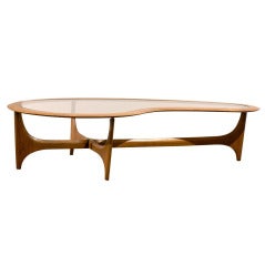 Very Chic 1950-60s Coffee Table by Lane