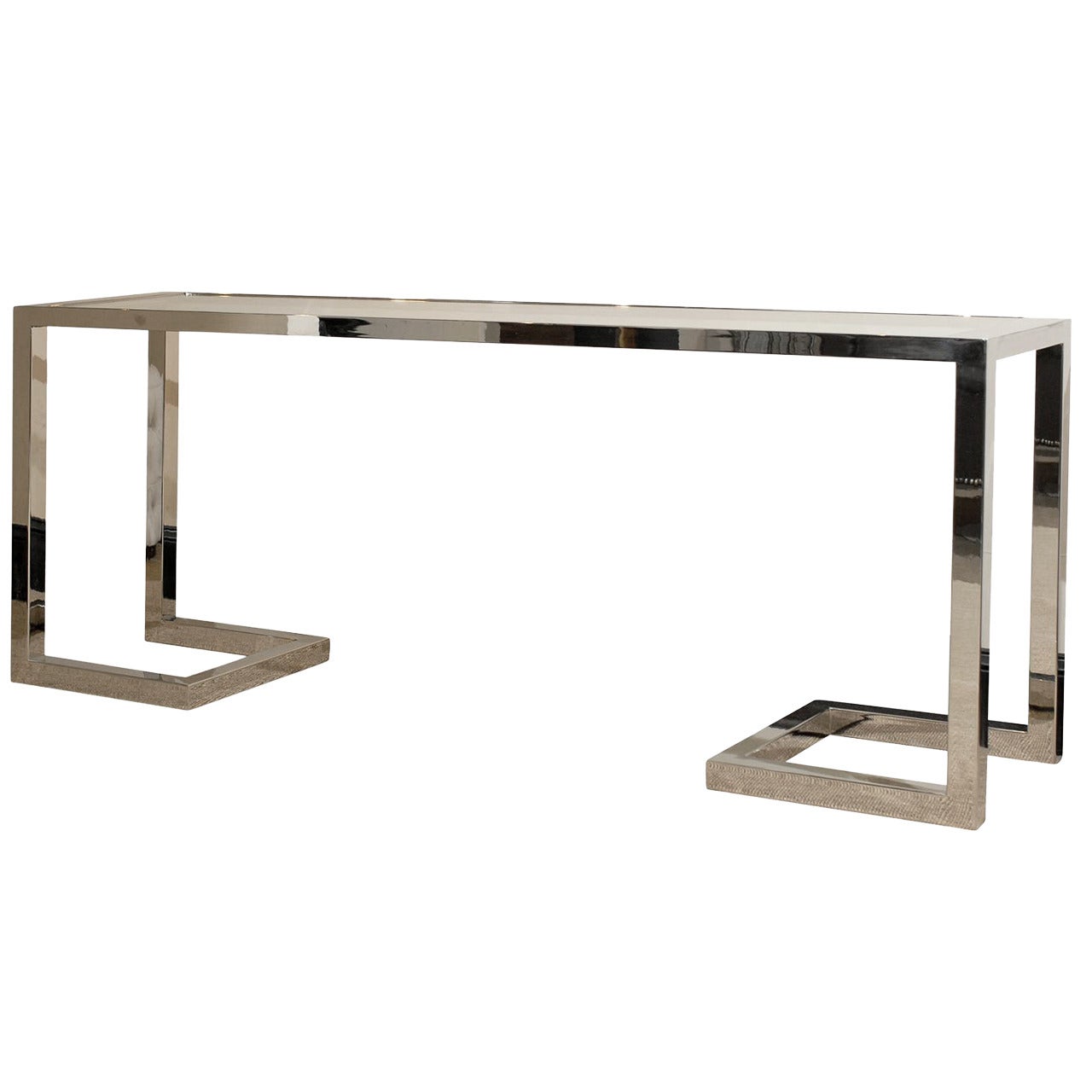 Chrome and Class Console Table