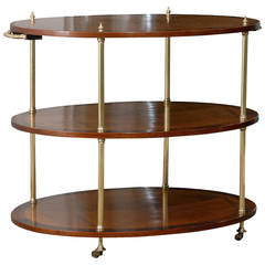 Regency Style Three Tier Etegere on Casters