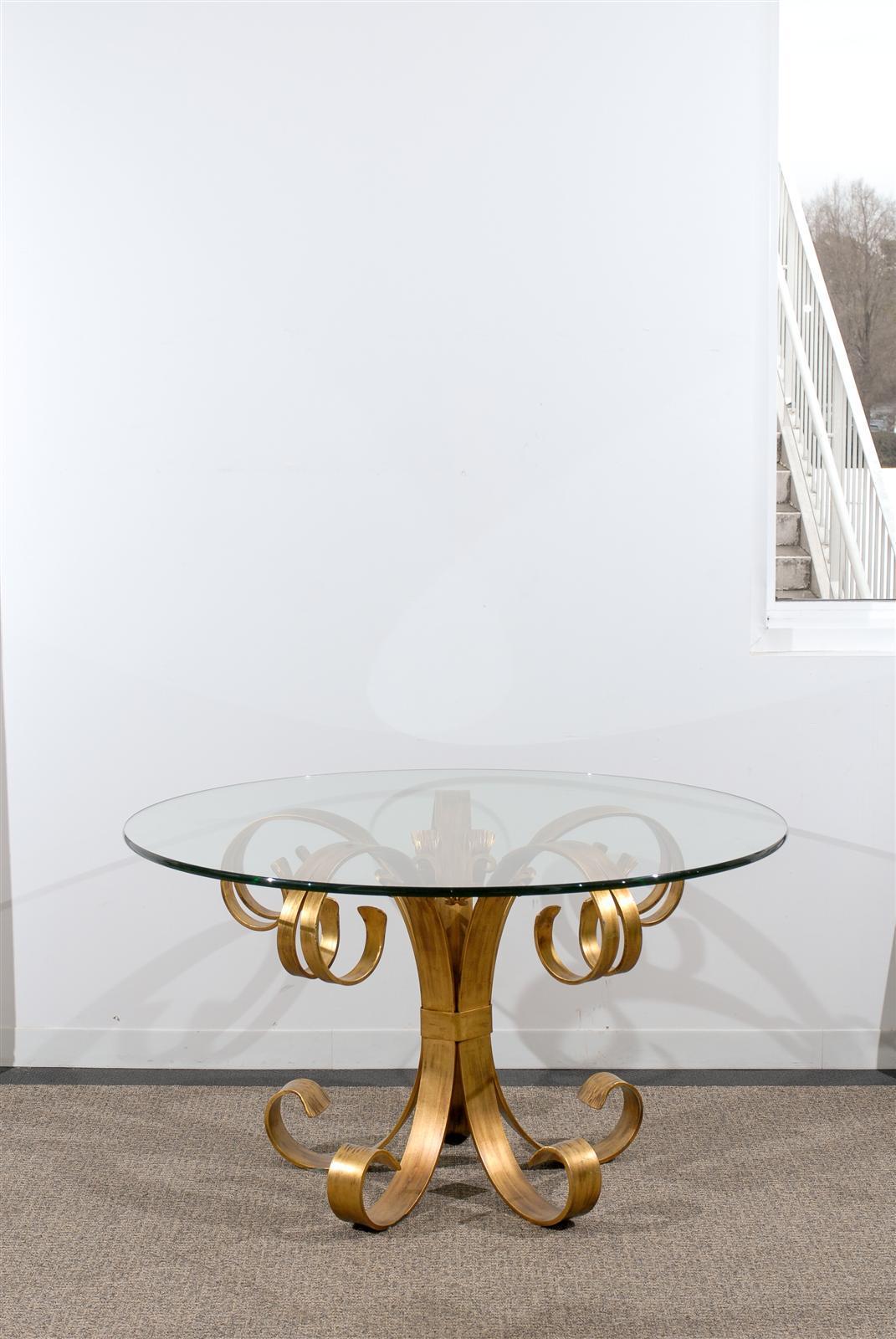 Baroque Beautiful Gilded Iron Table Base