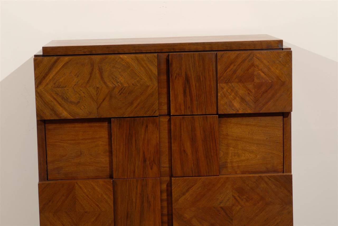 Late 20th Century Brutalist Five-Drawer Chest by Lane Furniture