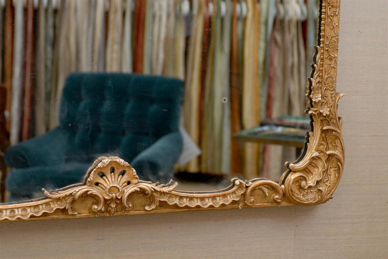 Regence Style Giltwood Mirror In Excellent Condition In Atlanta, GA