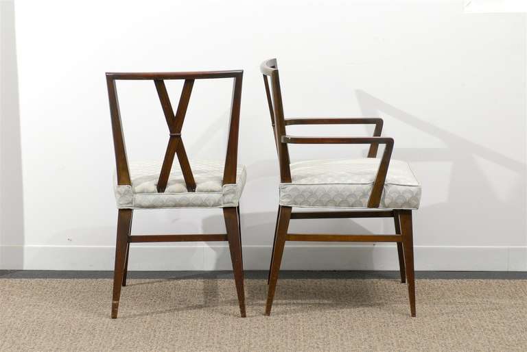 Exquisite Set of Six ( 6 ) Dining Chairs by Tommi Parzinger for Charak In Excellent Condition In Atlanta, GA