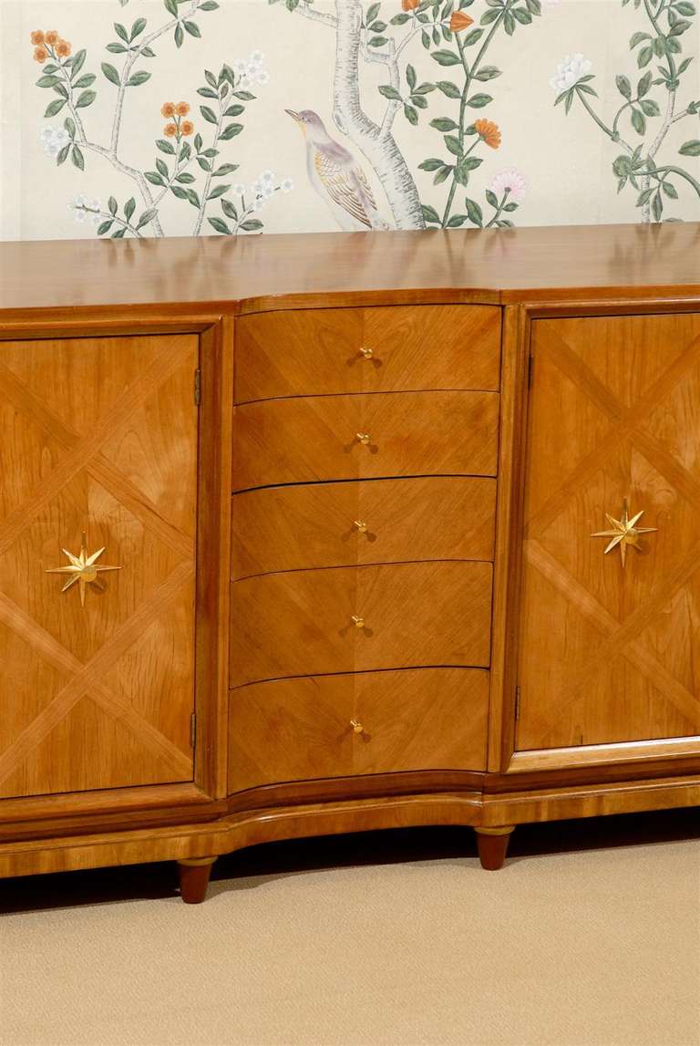 Breathtaking Chest/Buffet by American of Martinsville with Parquerty Doors 4