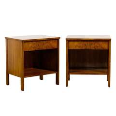 A Rare and Wonderful Pair of Widdicomb End Tables/Night Stands in Walnut