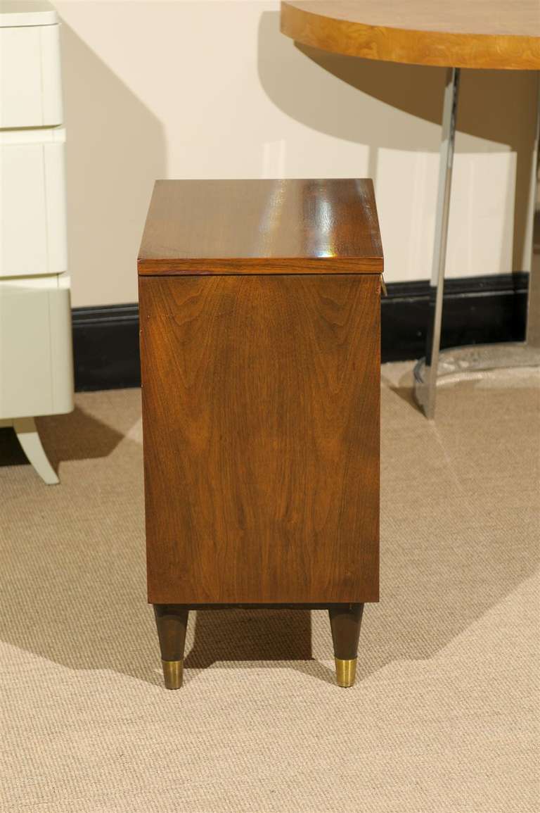 Stylish Modern End Tables/Night Stands in Walnut 3