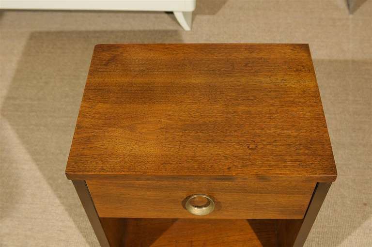 Stylish Modern End Tables/Night Stands in Walnut 2