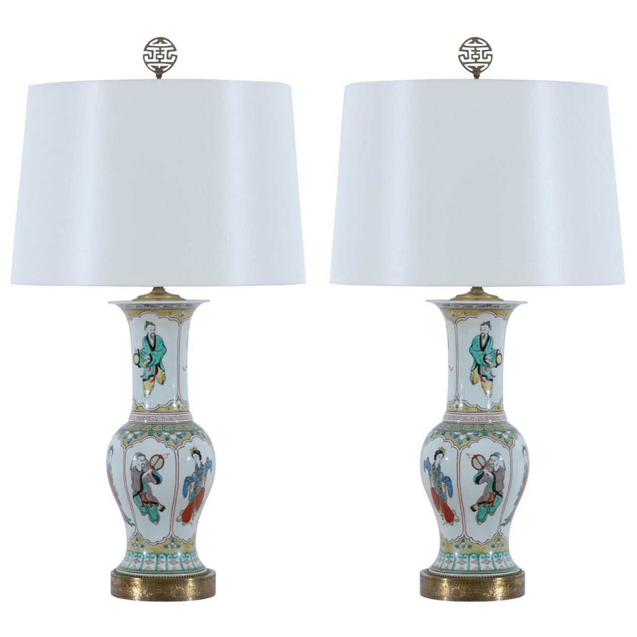 Pair of Chinese Lamps