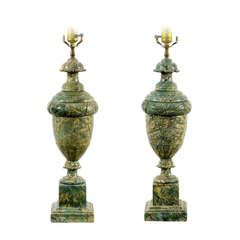 Pair of 20th Century Italian Marble Lamps